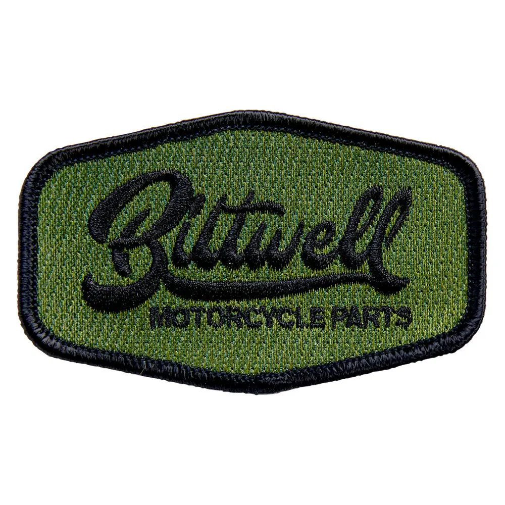Biltwell Patch 3.5" [Cursive Black/Green] 8.9Cm 1