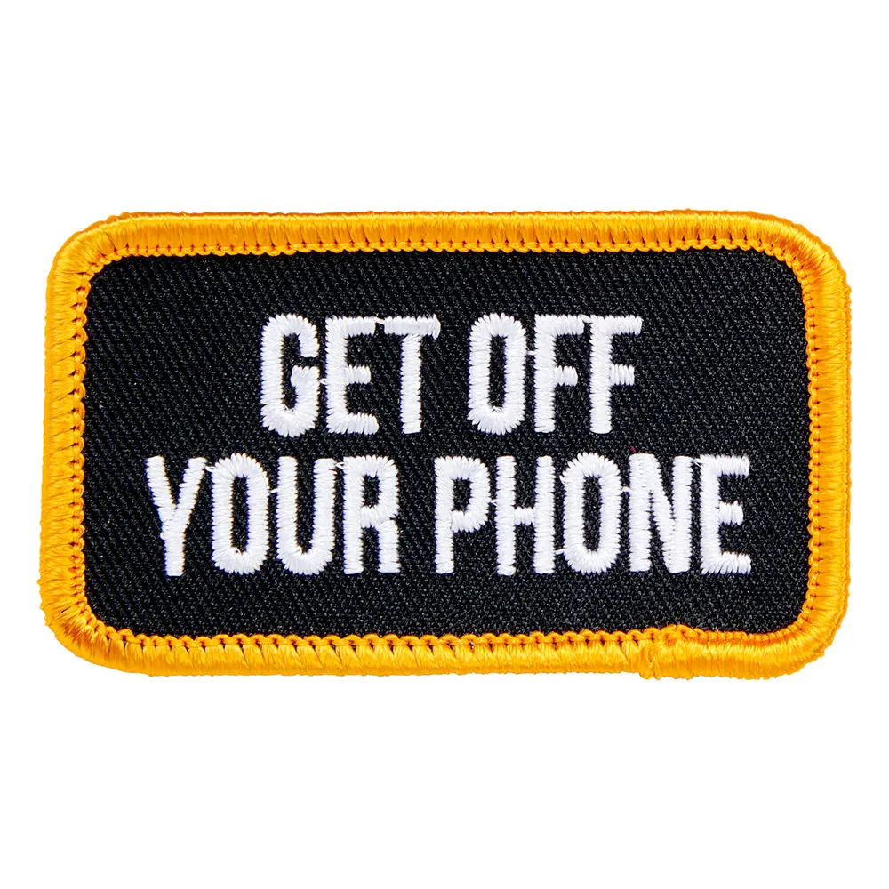 Biltwell Patch 2.75" [Phone Black/White/Orange] 7.0Cm 1