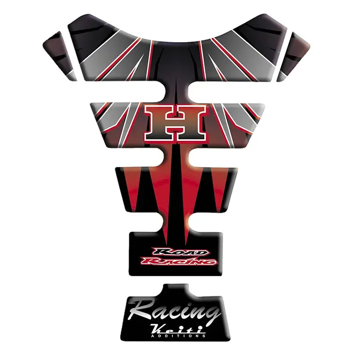 Keiti Tank Pad Honda H [Black/Red] 1