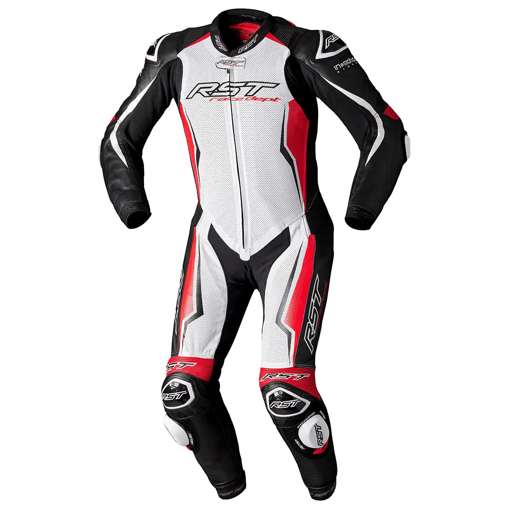 Rst Race Dept V4.1 Evo Kangaroo Airbag Ce 1Pc Suit [White/Red/Black] 1