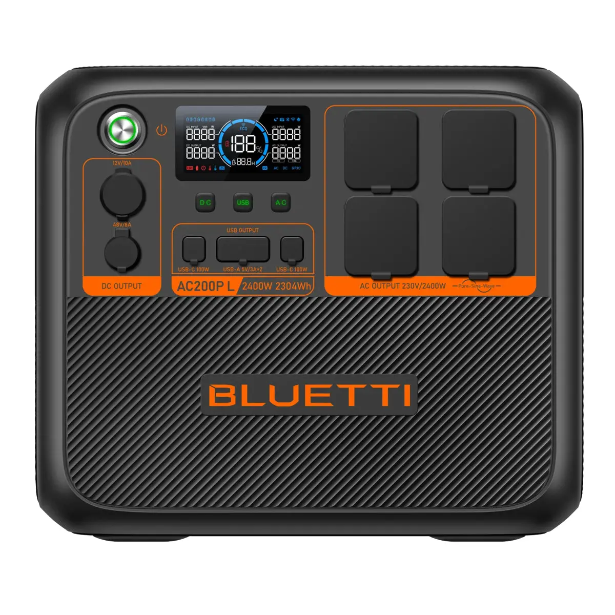 Bluetti Ac200pl Portable Power Station | 2400W 2304Wh 1