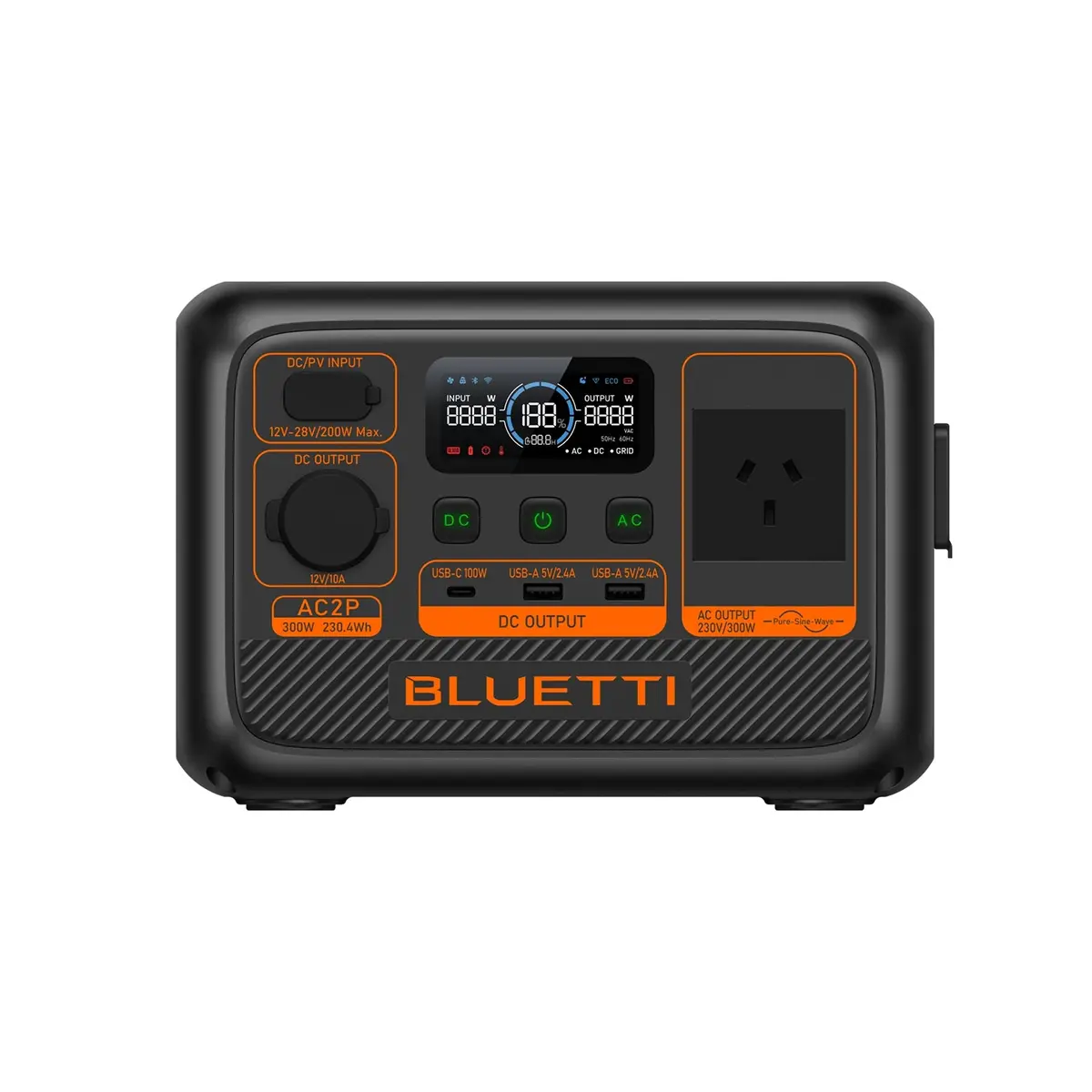 Bluetti Ac2p Portable Power Station | 300W 230Wh 1