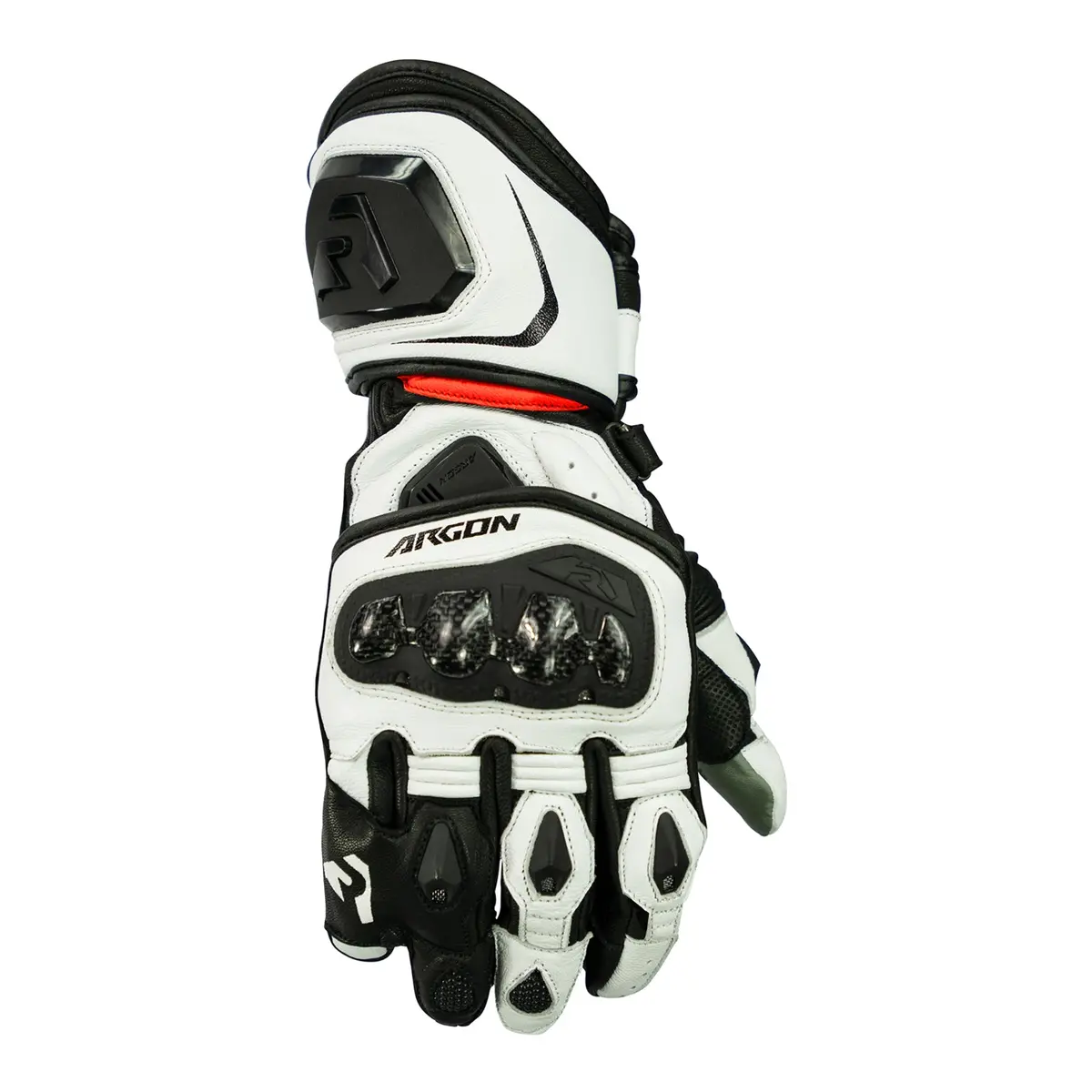 Argon Mission Glove - Stealth White / Red 1