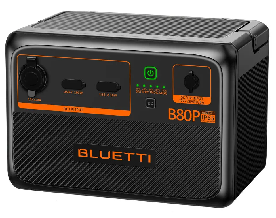 Bluetti B80p Expansion Battery & Usb/12Vdc Ups Power Station | 806Wh - For Ac60p Only 1