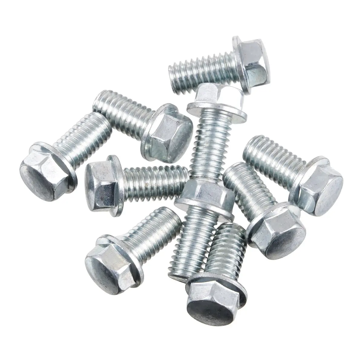 Bolt 8Mm M6x12mm Hex Flange Bolt (Packet Of 10) 1