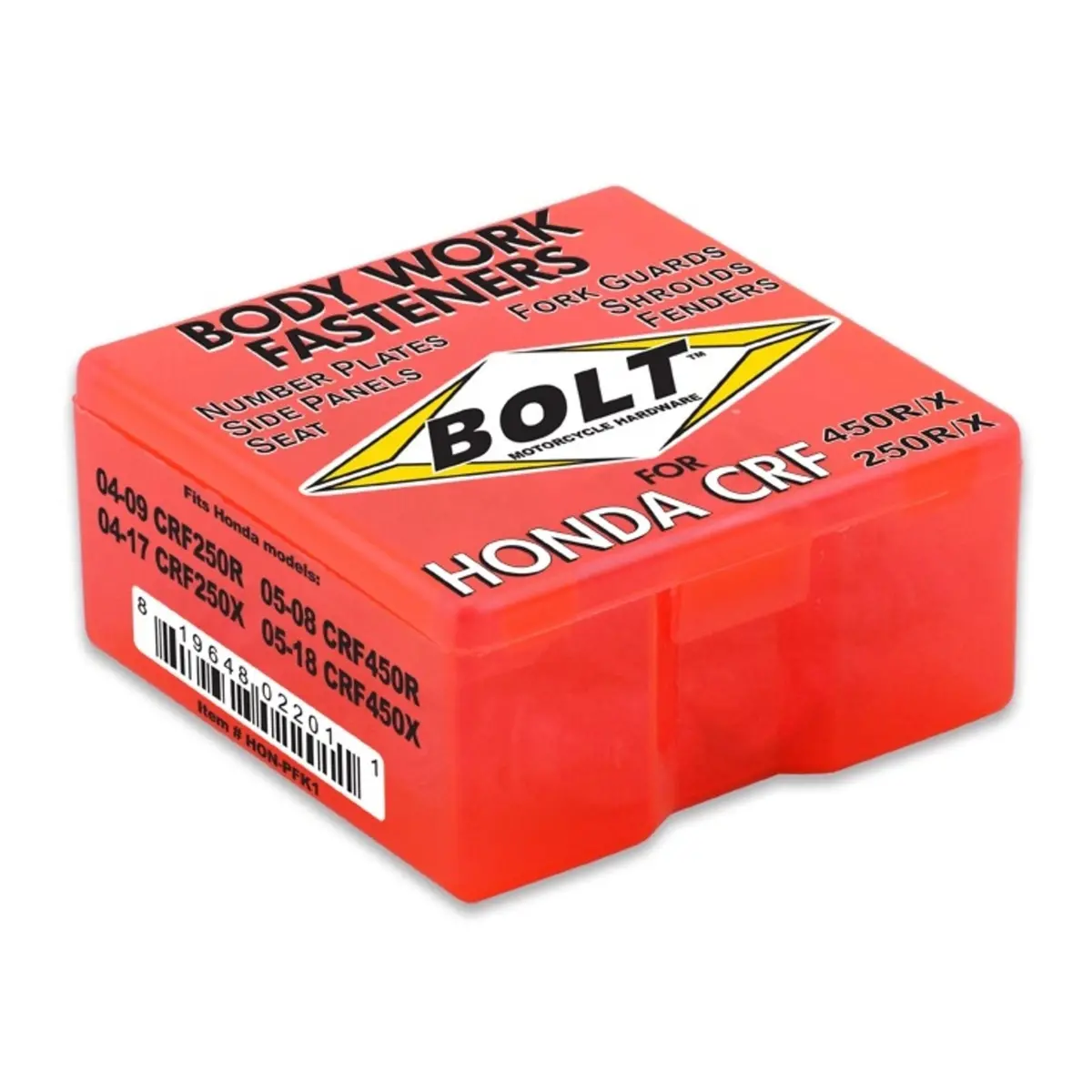 Bolt Plastics Fastener Kit Honda - Assorted Models / Refer Fitments 1