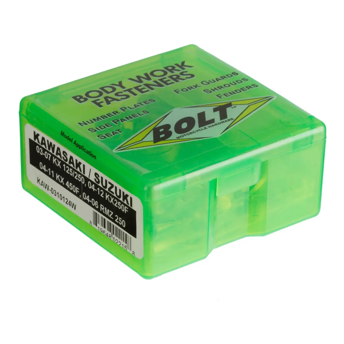 Bolt Plastics Fastener Kit Kawasaki 1