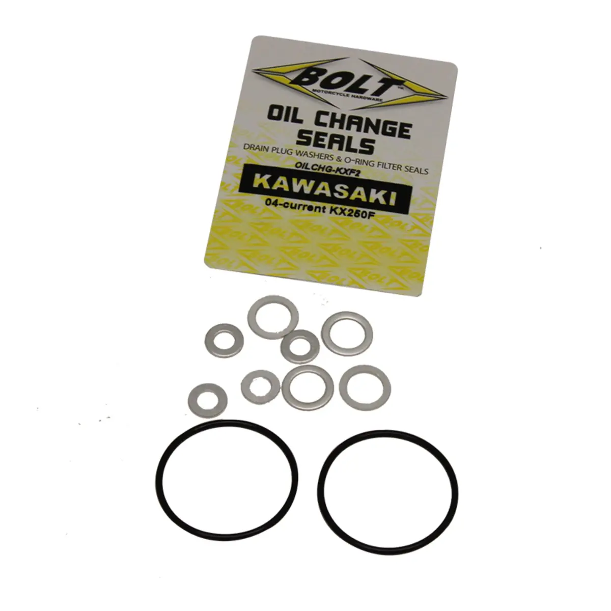 Bolt Oil Change Kit Kaw Kx250f - O-Rings/Crush Washers 1