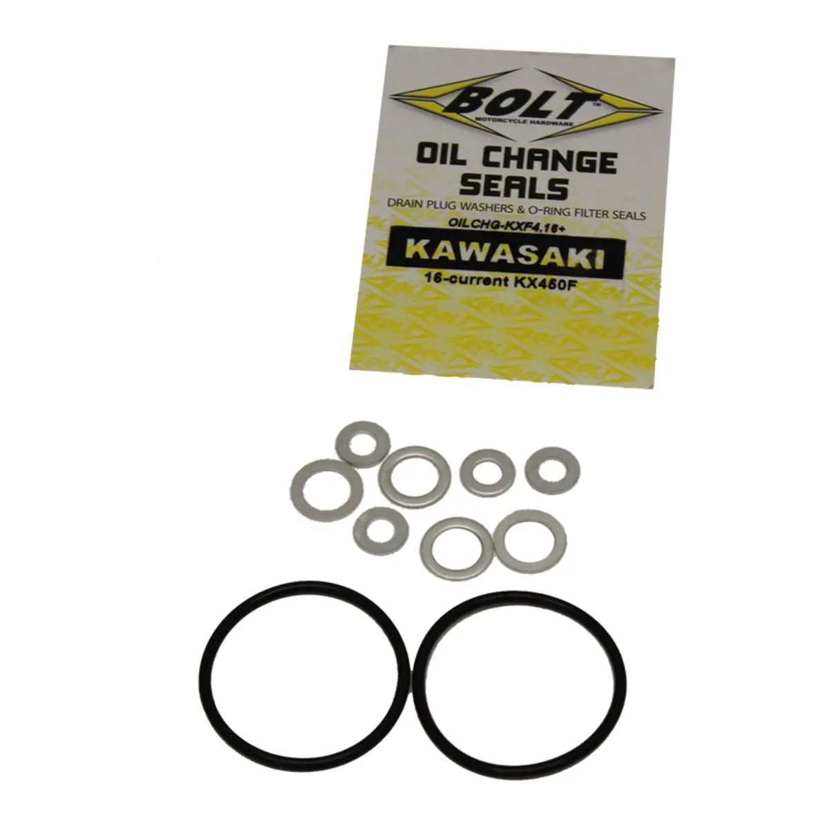 Bolt Oil Change Kit Kaw Kx450f 16- - O-Rings/Crush Washers 1