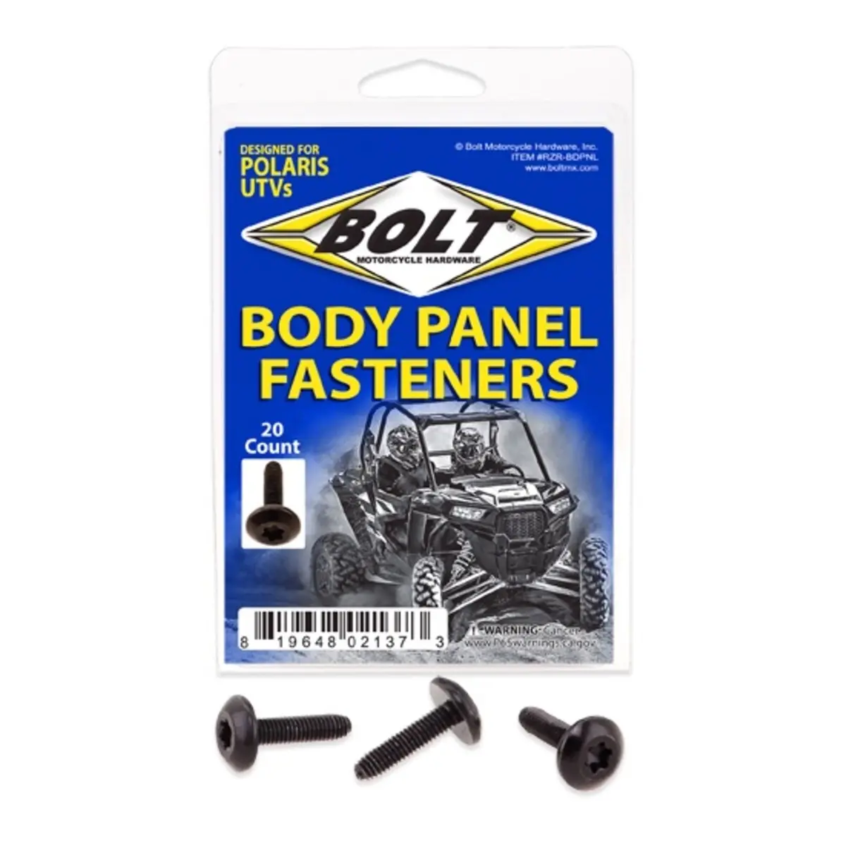 Bolt Utv Body Panel Fastener Screws - Rzr M6x24 (10Pk) 1