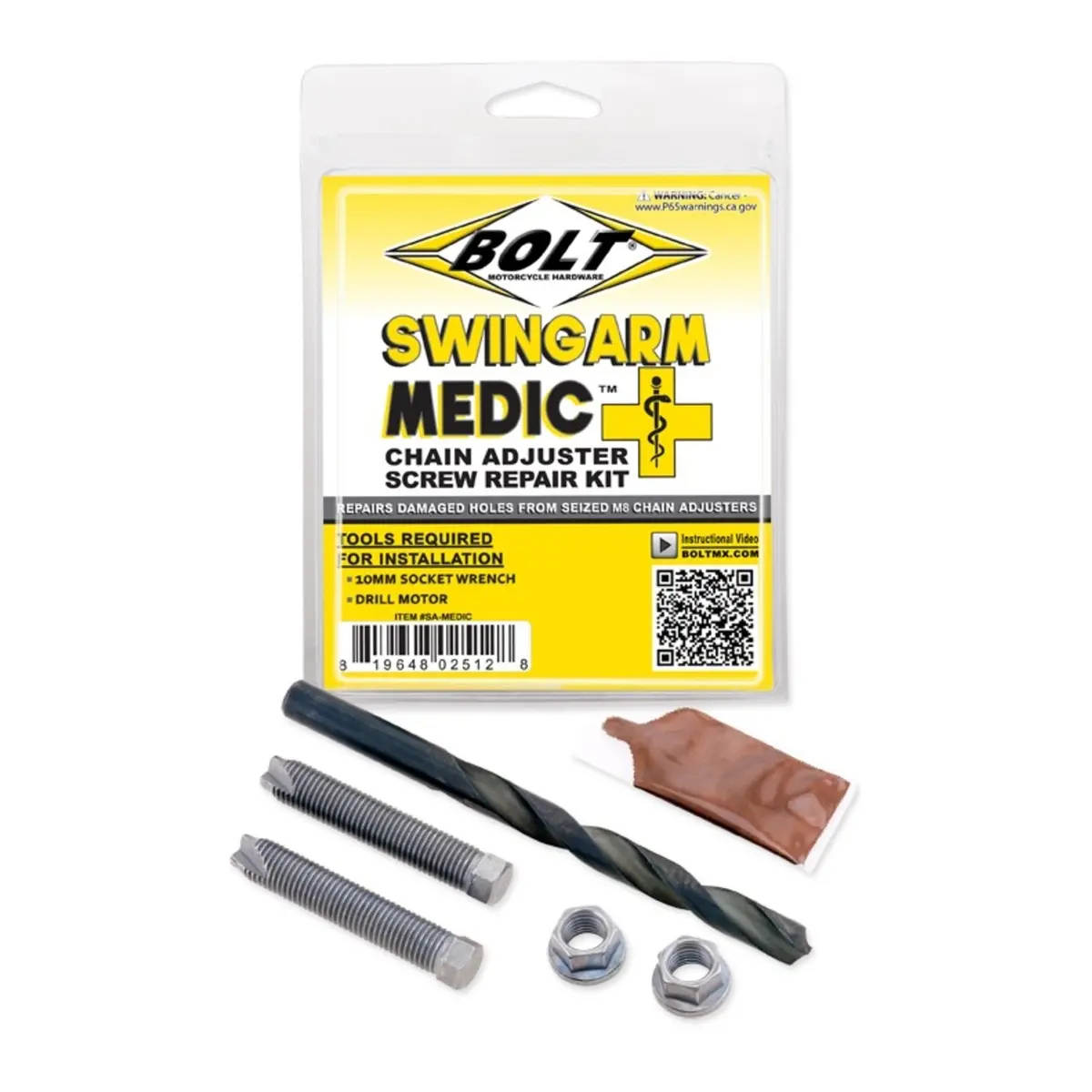 Bolt Swingarm Medic Chain Adjuster Repair Kit 1