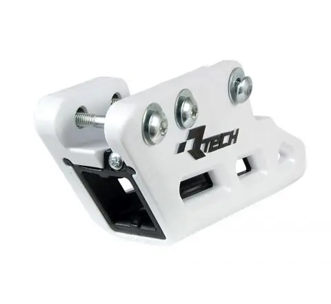 Chain Guide Rtech Worx Monoblock R2.0 White Black Yamaha Yz Yzf Wrf Yzx Yzfx 1