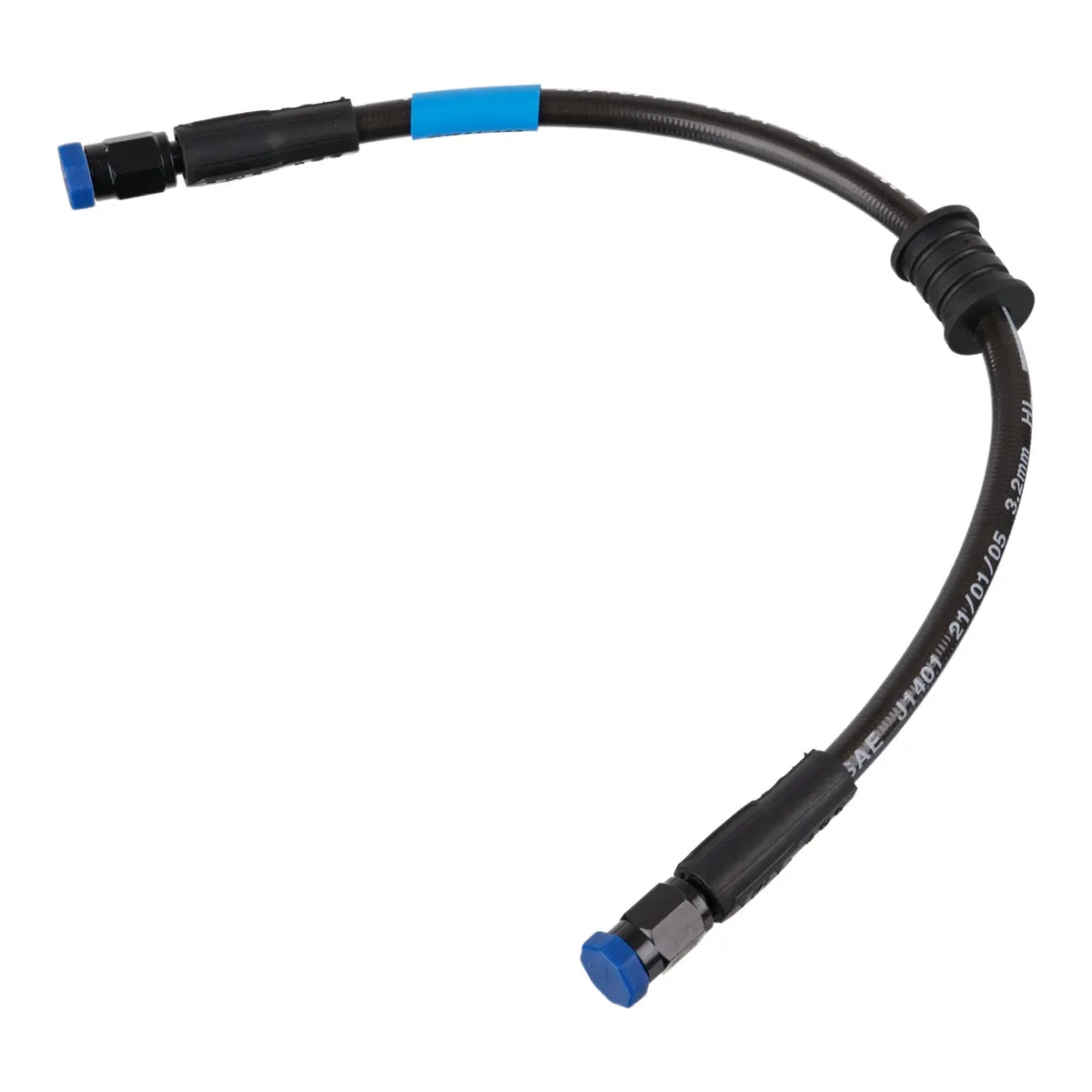 Whites Premade Brake Line - 600Mm - (Dark Smoke) 1
