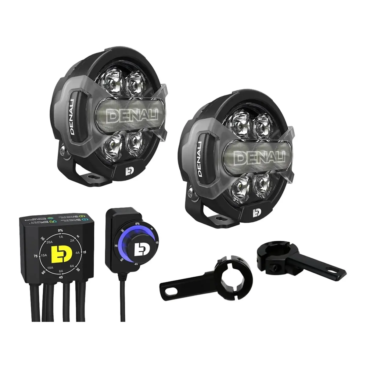Denali D7 Pro Premium Lighting Kit With Dialdim & Crash Mount - Universal Fit 1