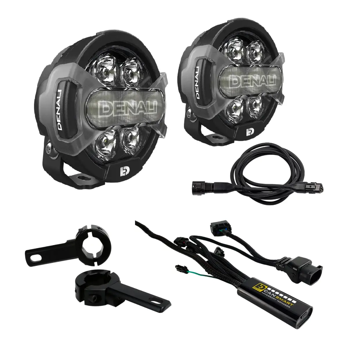 Denali D7 Pro Lighting Bundle With Mounts - Bmw R1200 Gs / Gsa / Rt / Rs 1