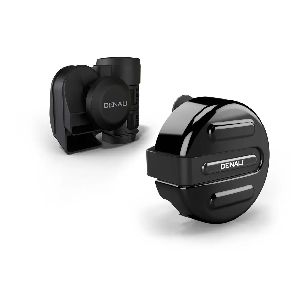 Denali Soundbomb V-Twin Dual-Tone Air Horn With Cover - Black 1