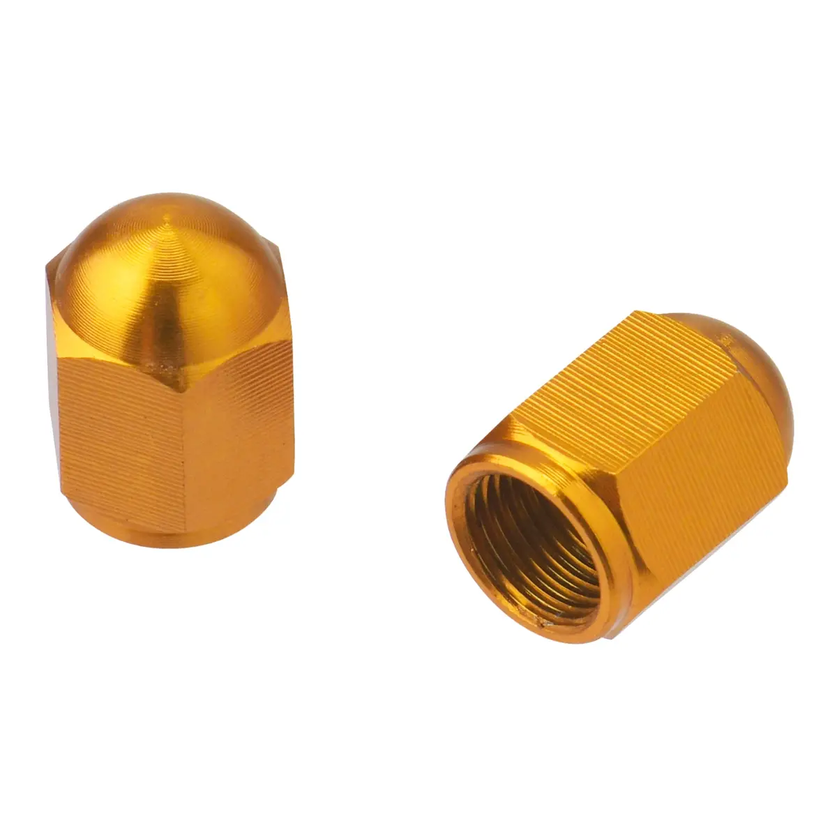 Drc Aluminum Valve Caps 2Pcs Gold 1