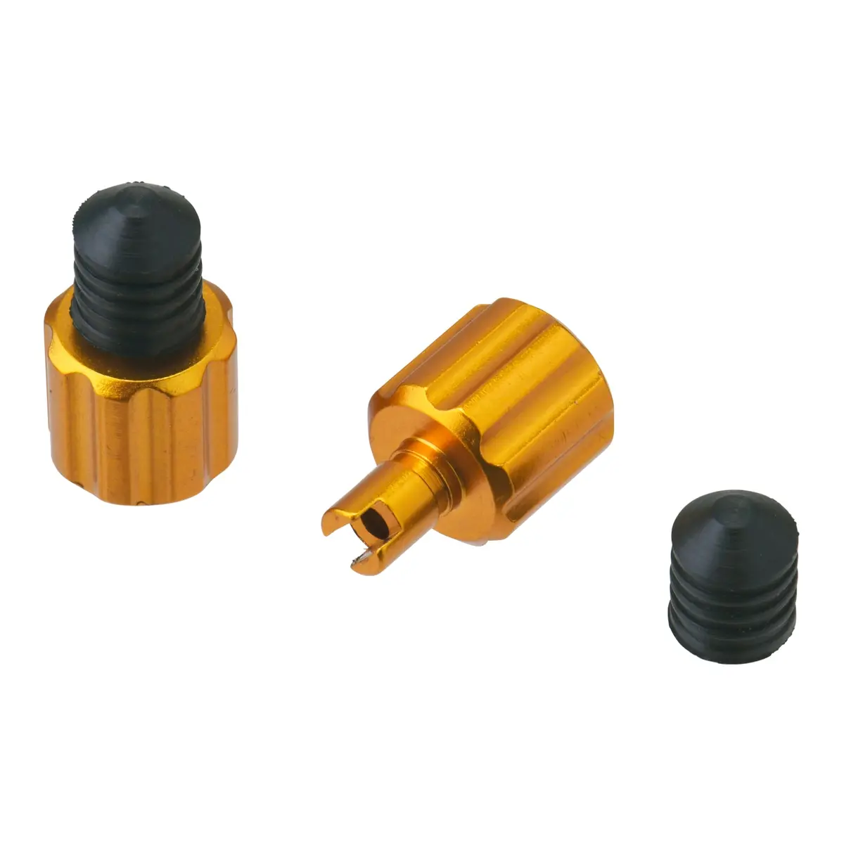 Drc Airvalve Cap W/Valve Wrench 2Pcs Gold 1