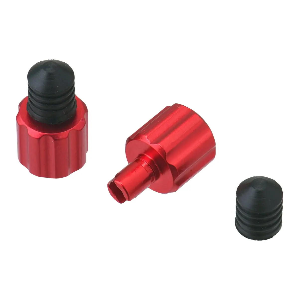 Drc Airvalve Cap W/Valve Wrench 2Pcs Red 1