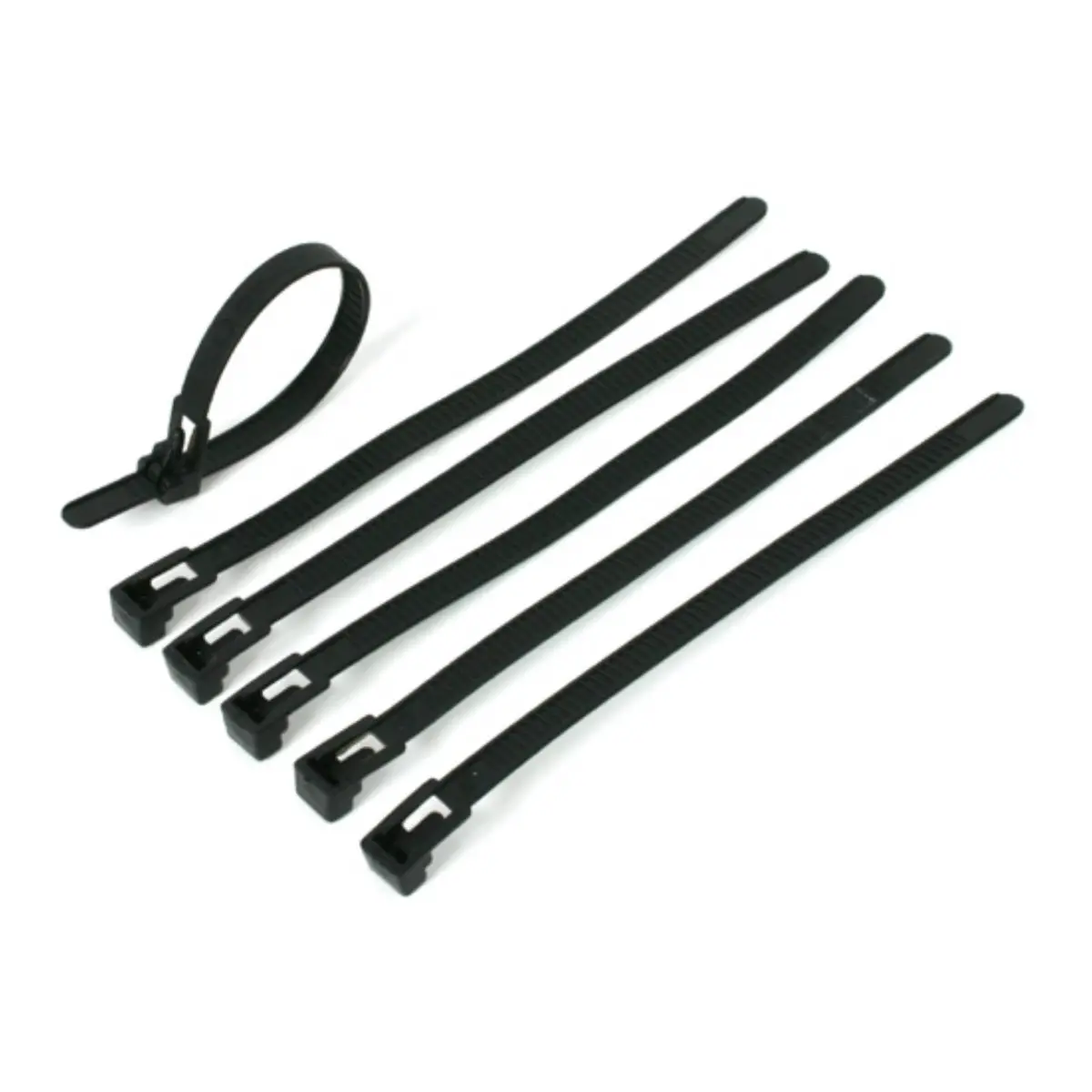 Drc Release Tie Wrap Black 150Mm 6Pcs 1
