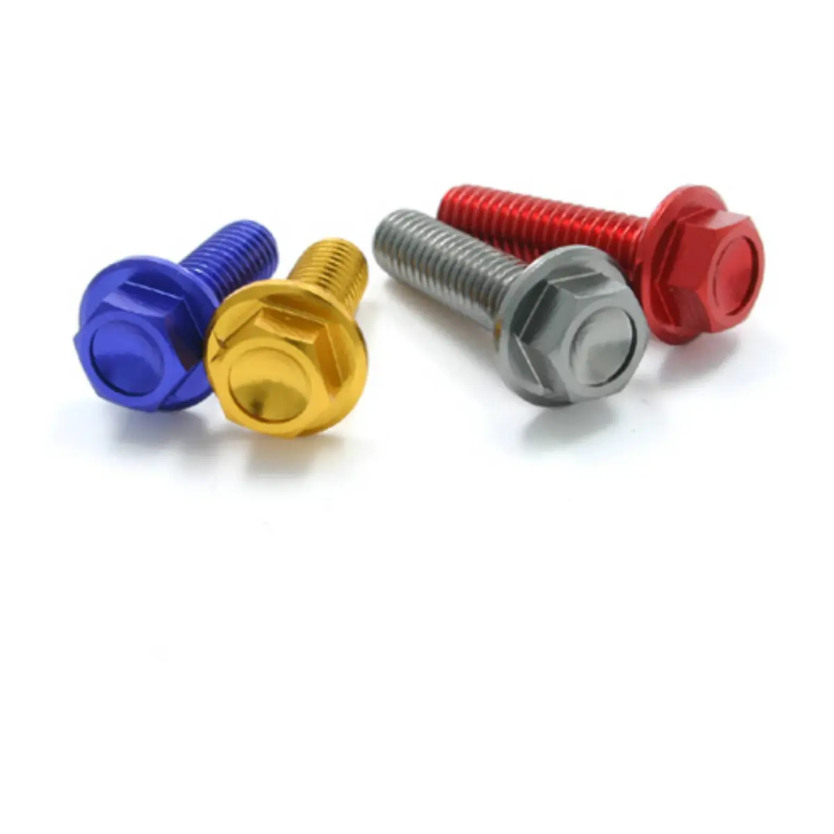 Drc Aluminum M6 Flange Bolts 12Mm - Gold 4Pcs 1