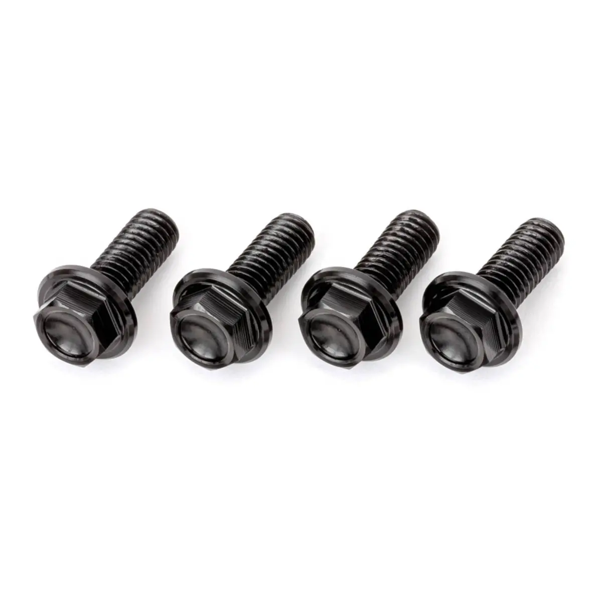 Drc Aluminum M6 Flange Bolts 20Mm - Black 4Pcs 1