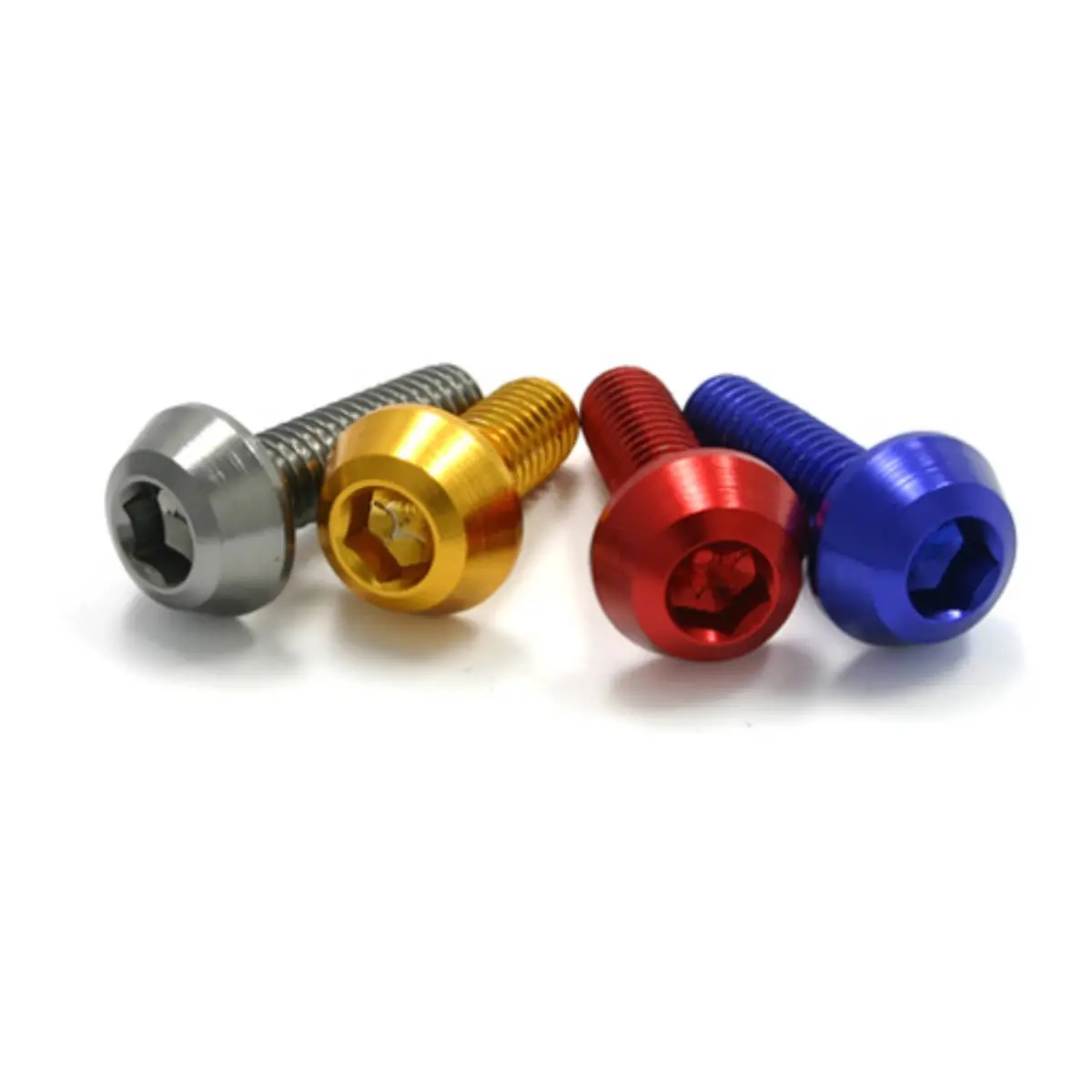Drc Aluminum M6 Taper Bolts 25Mm Blue 4Pcs 1