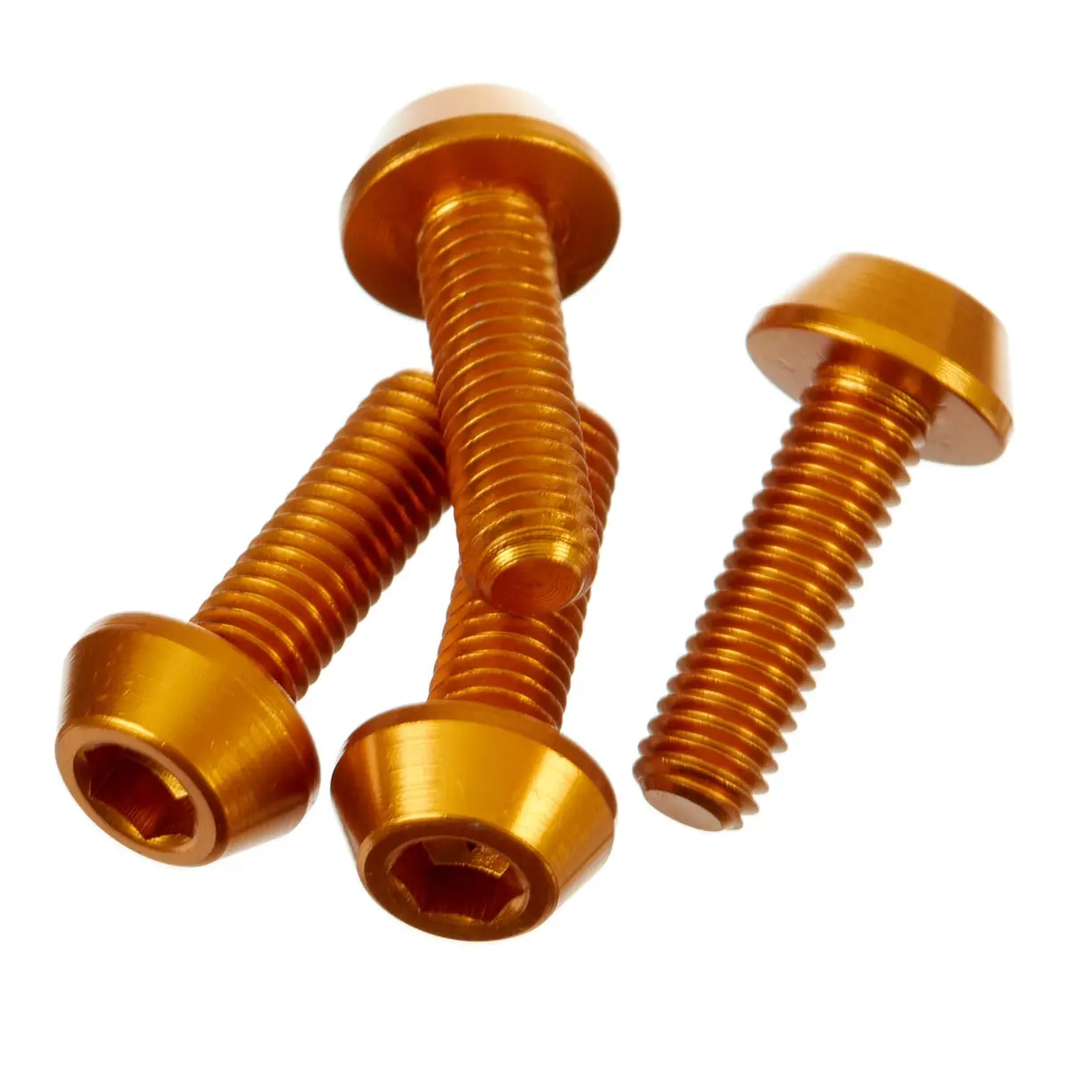Drc Aluminum M6 Taper Bolts 20Mm Gold 4Pcs 1