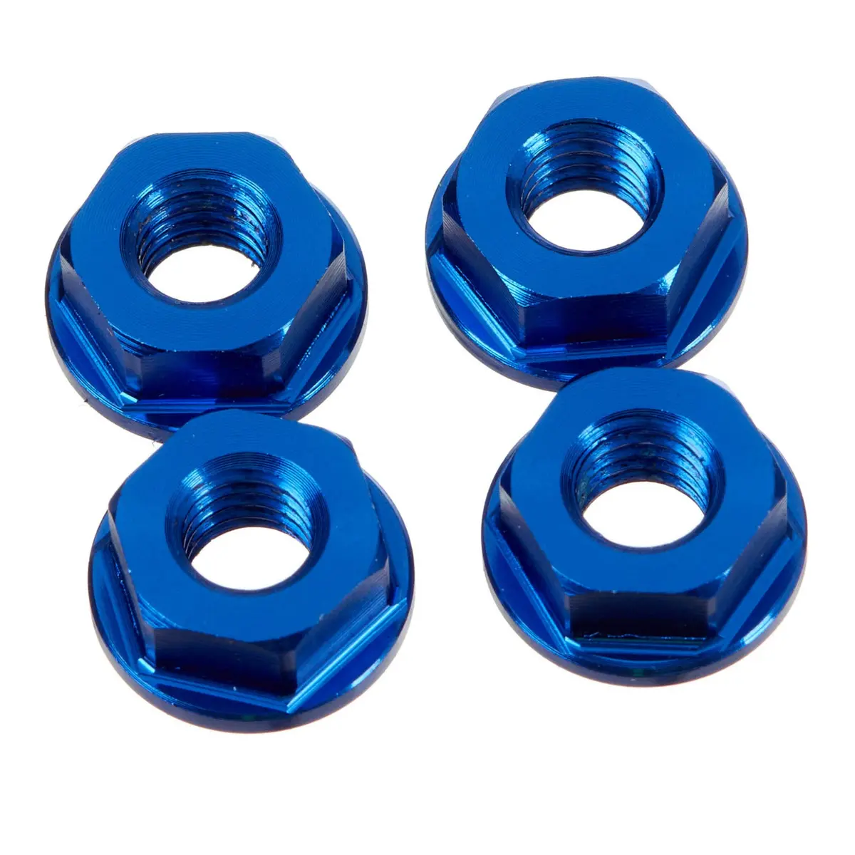 Drc Aluminum M6 Flange Nuts Blue 4Pcs 1