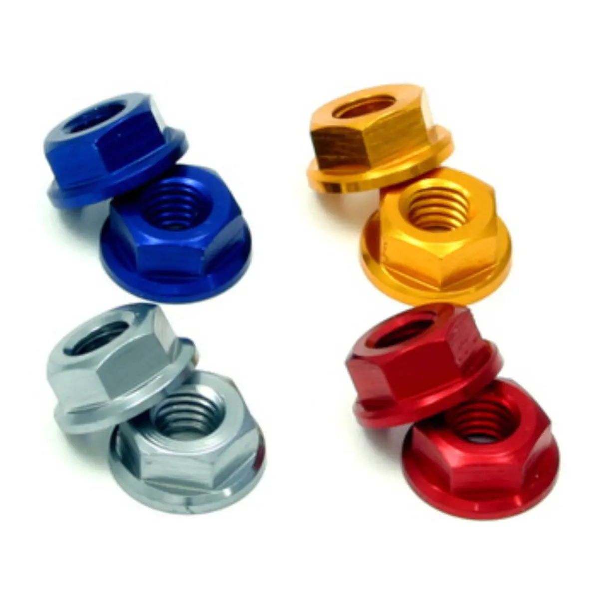 Drc Aluminum M6 Flange Nuts Gold 4Pcs 1