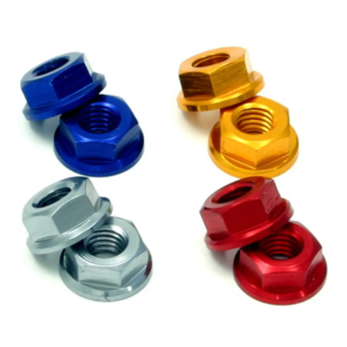 Drc Aluminum M6 Flange Nuts Black 4Pcs 1