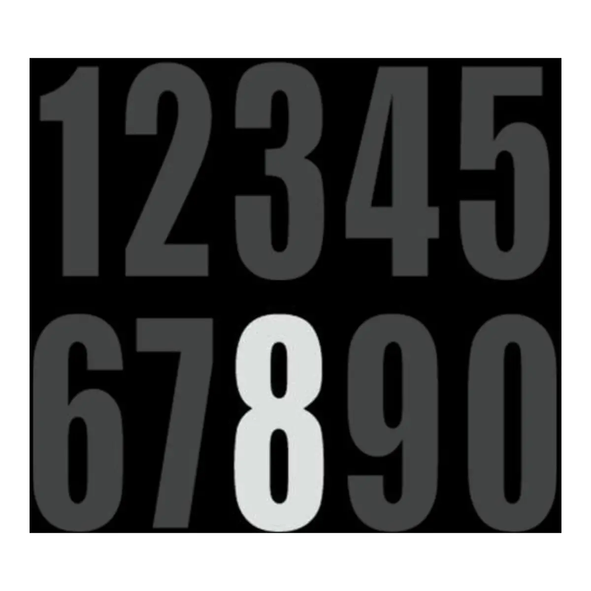Drc Motion Standard Number Ed3 White "8 1