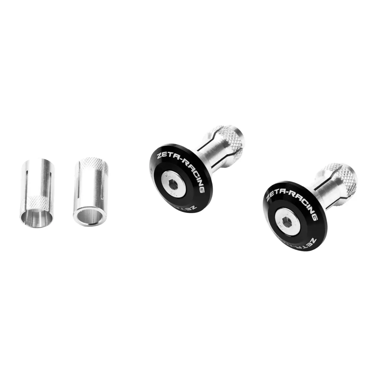Zeta Bar End Plug 29Mm 2Pcs - Black 1
