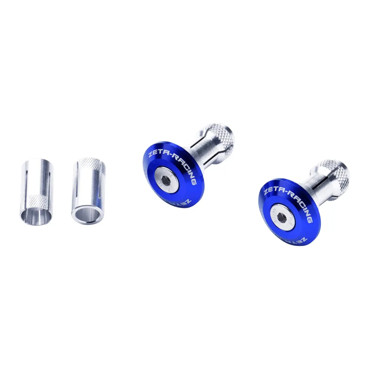 Zeta Bar End Plug 29Mm 2Pcs - Blue 1