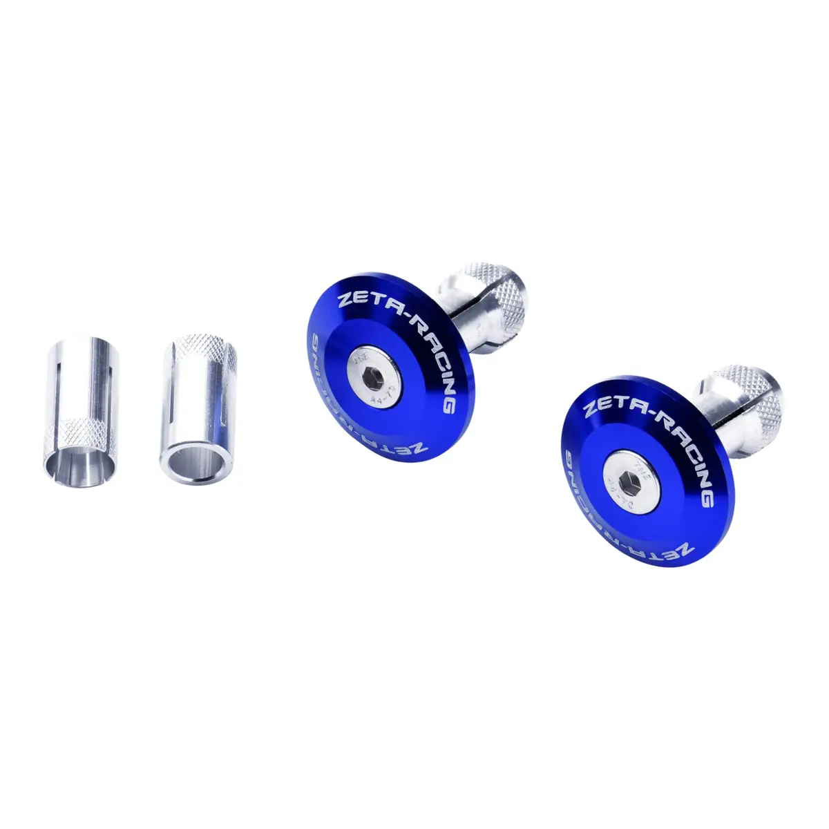 Zeta Bar End Plug 35Mm 2Pcs - Blue 1