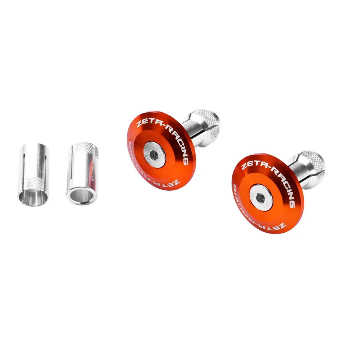 Zeta Bar End Plug 35Mm 2Pcs - Orange 1