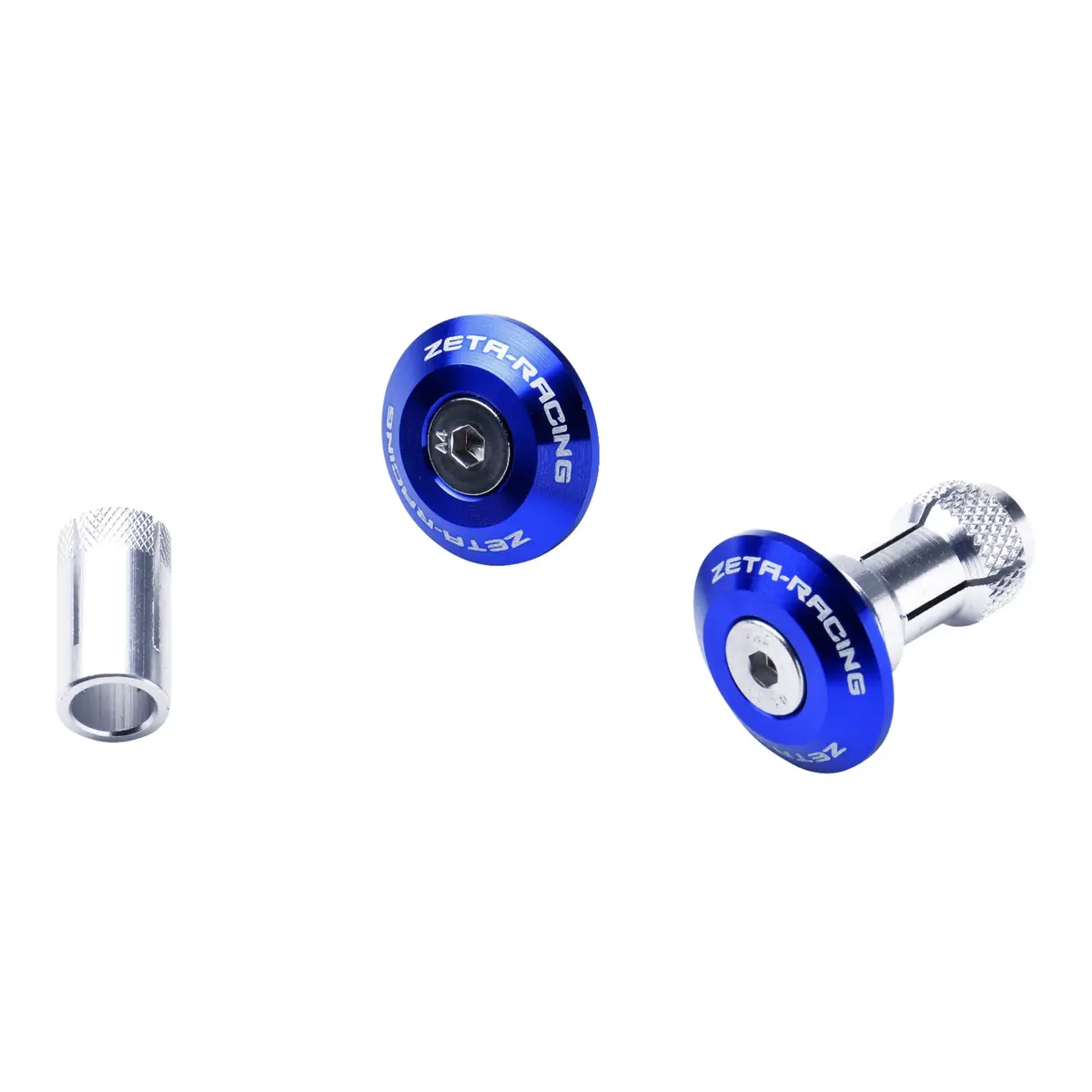 Zeta Bar End Plug Swivel 29Mm 2Pcs - Blue 1
