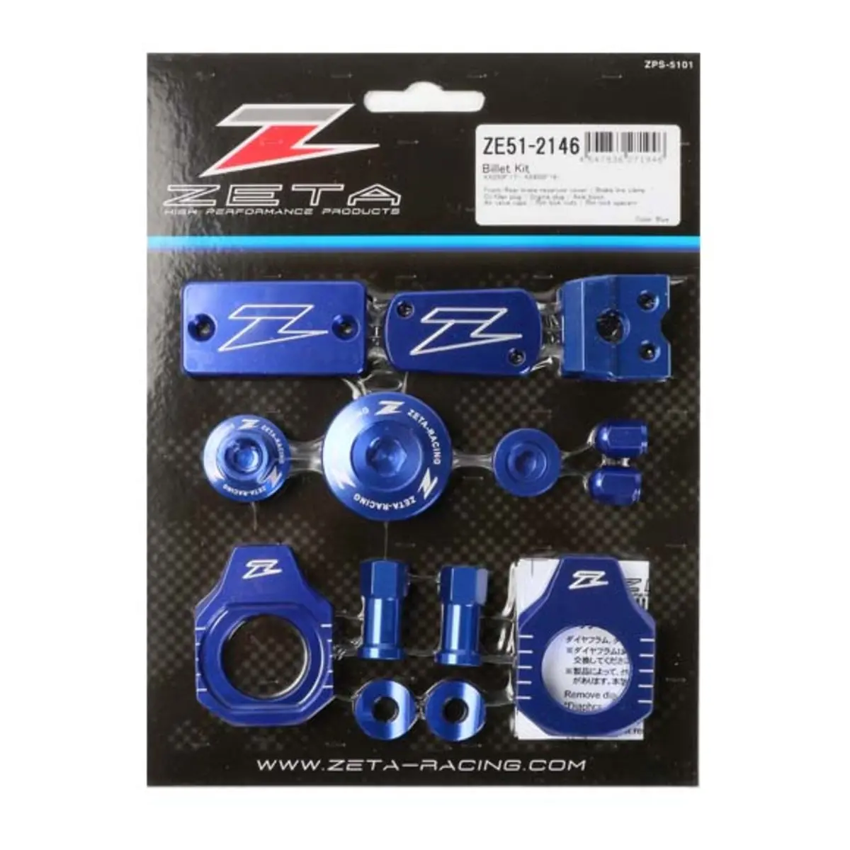Zeta Billet Kit Kx250/450F - Blue 1