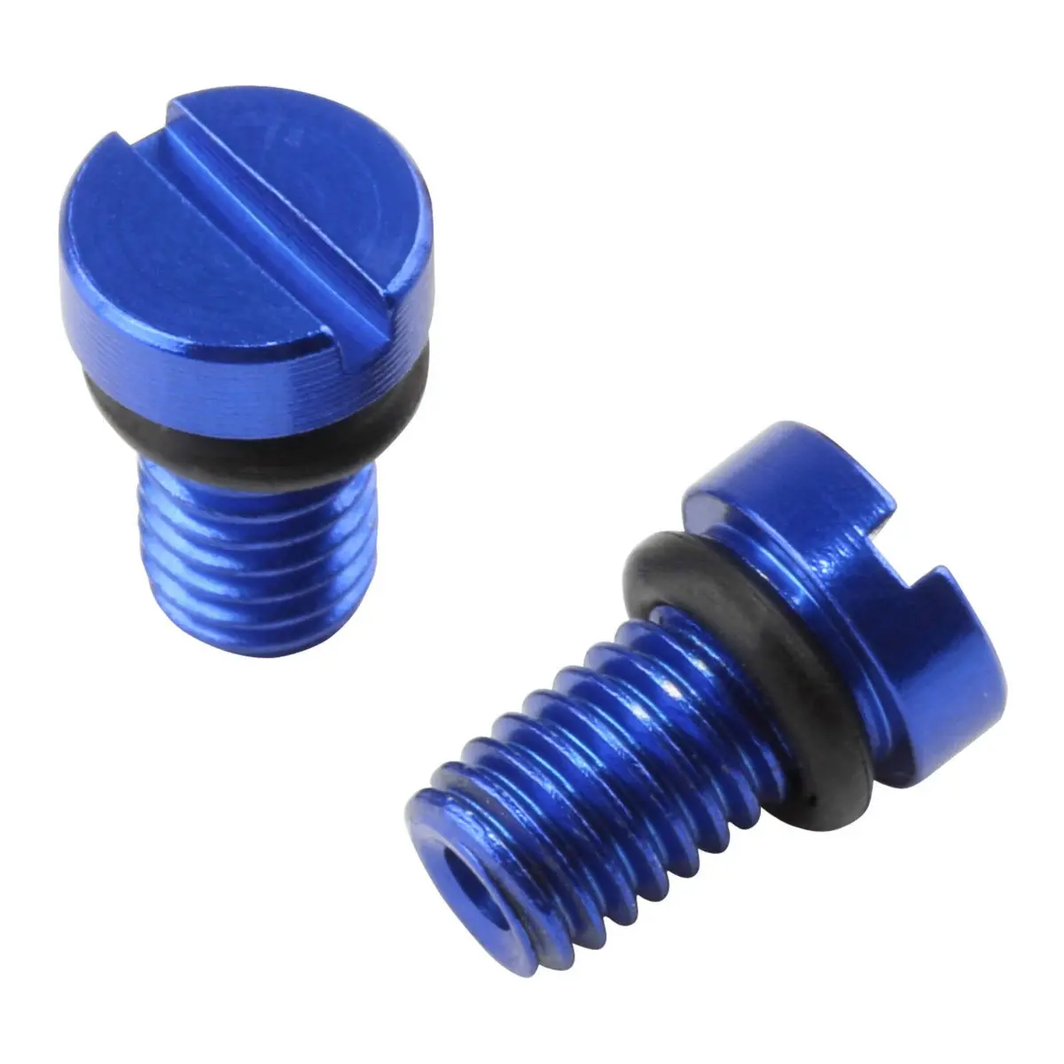 Zeta Front Fork Air Valve Cap Screw Kyb/Showa - Blue 2Pcs 1