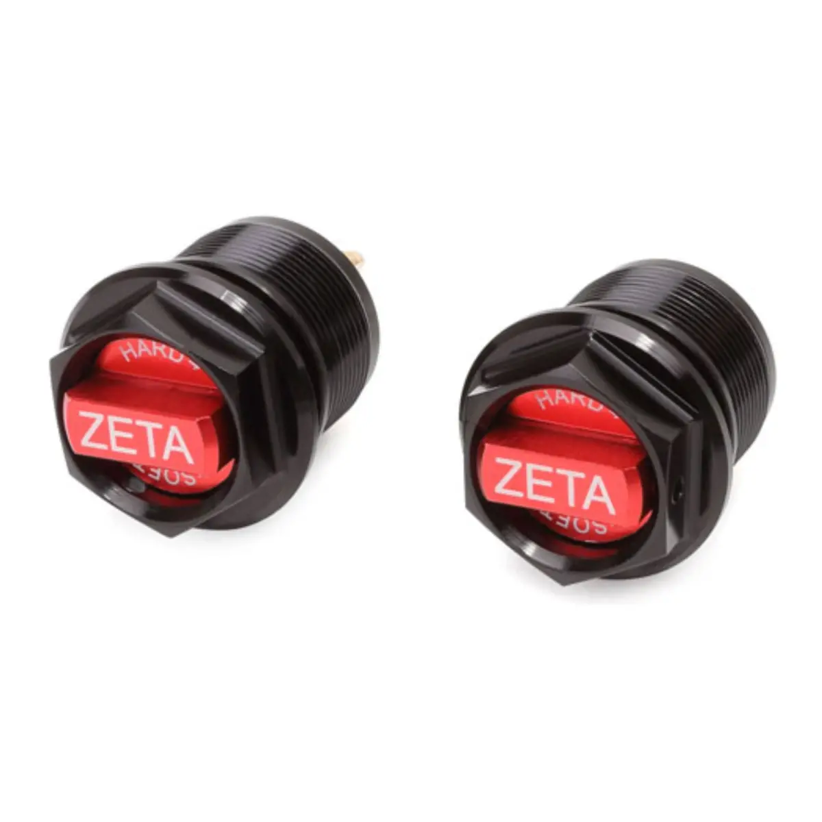 Zeta Front Fork Bottom Adjuster Showa Aos - Black/Red 2Pcs 1