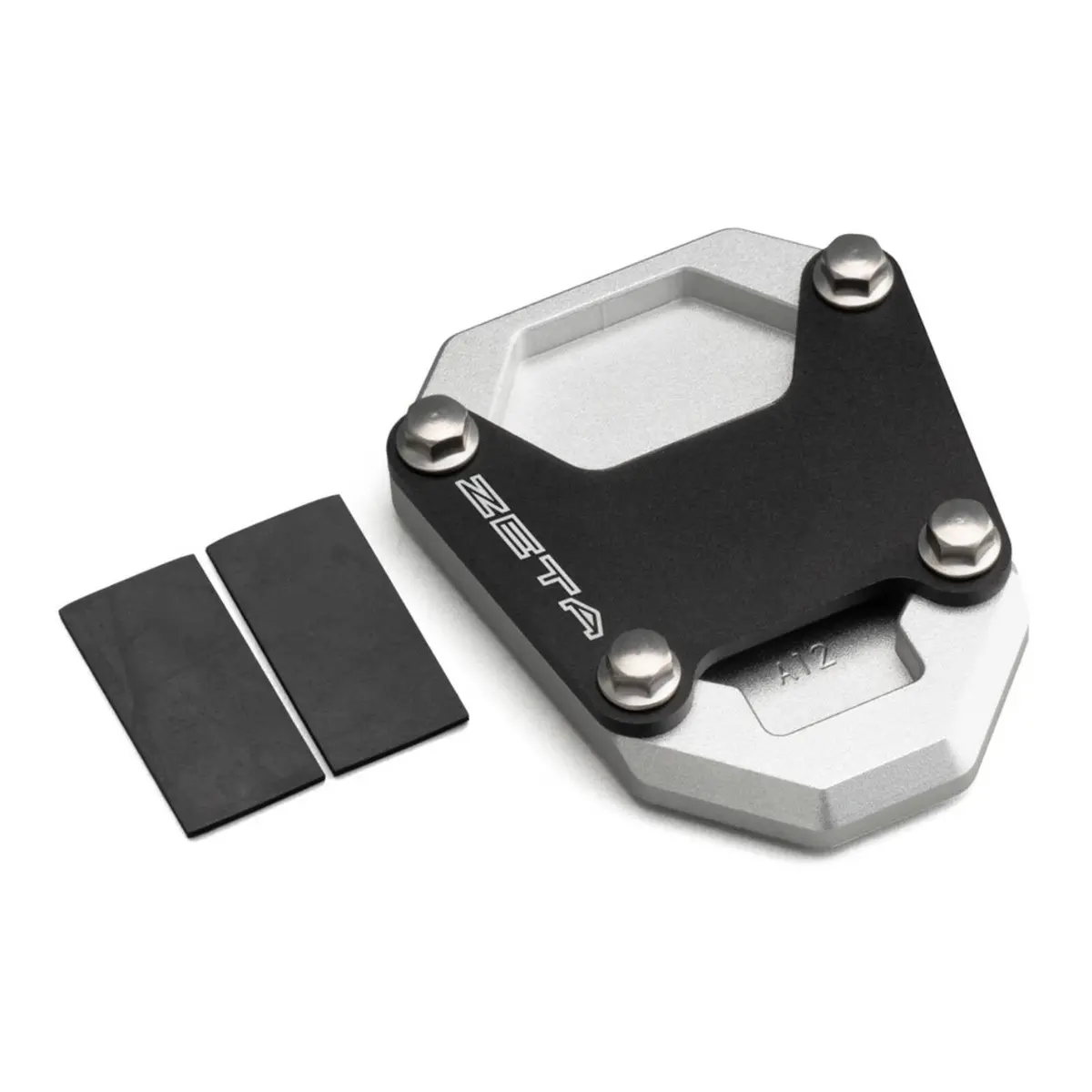Zeta Side Stand Extender Black/Silver Honda Crf1100l '20- 1