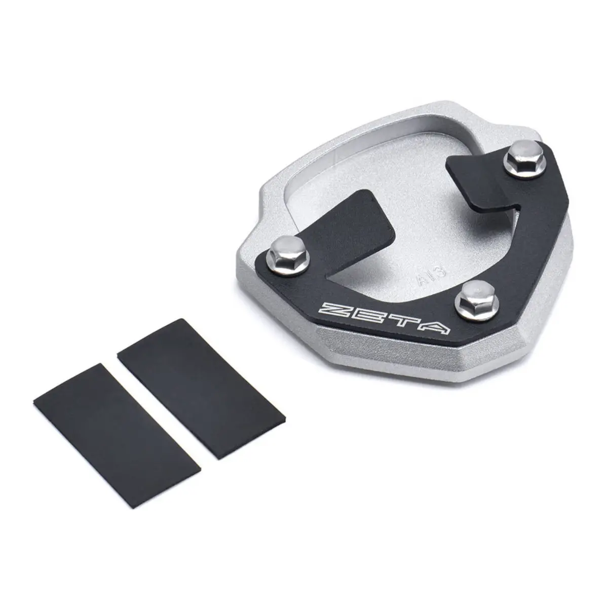 Zeta Side Stand Extender Black/Silver Yamaha Tenere 700 '20- 1