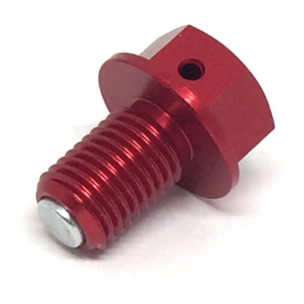 Zeta Magnetic Drain Bolt M10x1.25X15 - Red 1