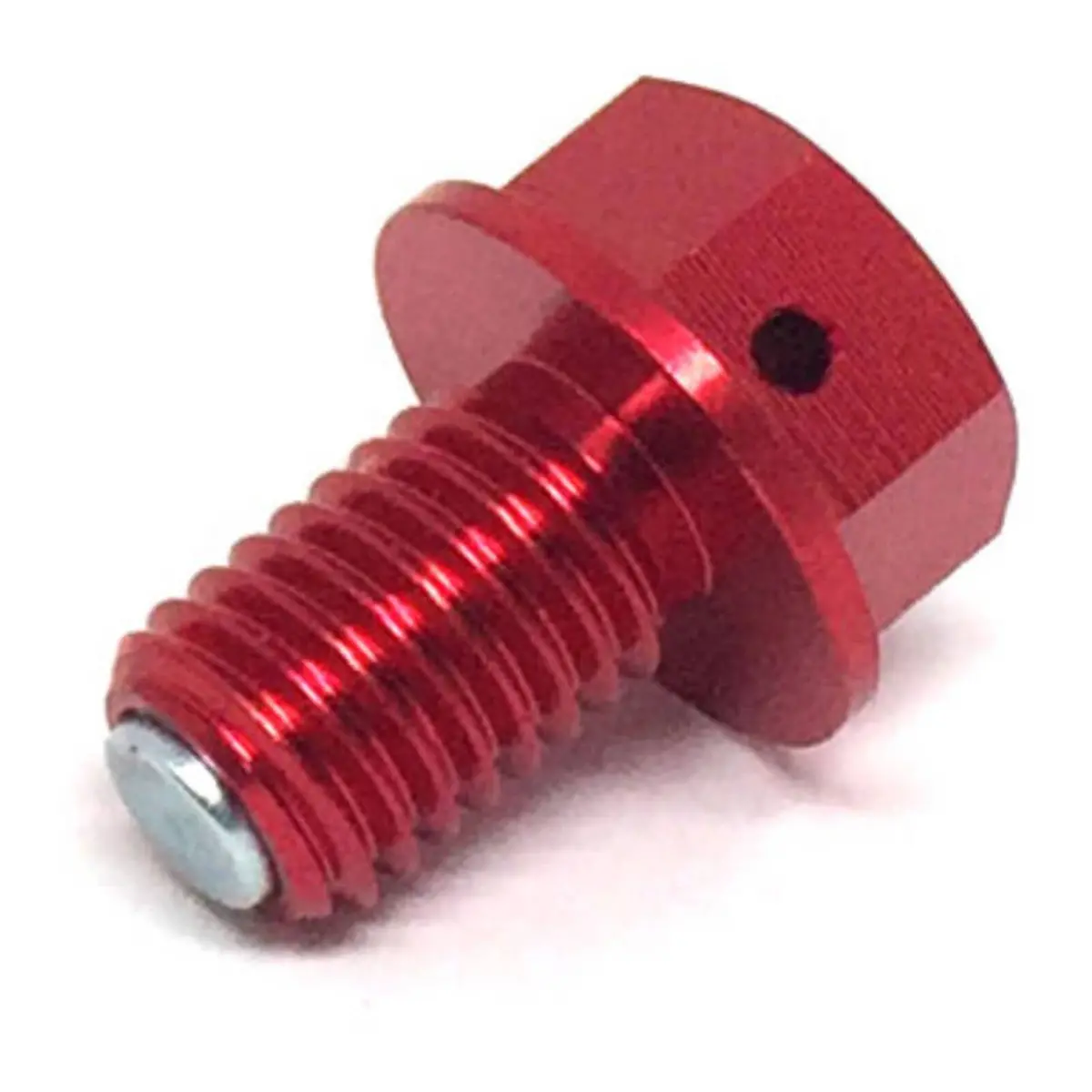 Zeta Magnetic Drain Bolt M10x1.5X15 - Red 1