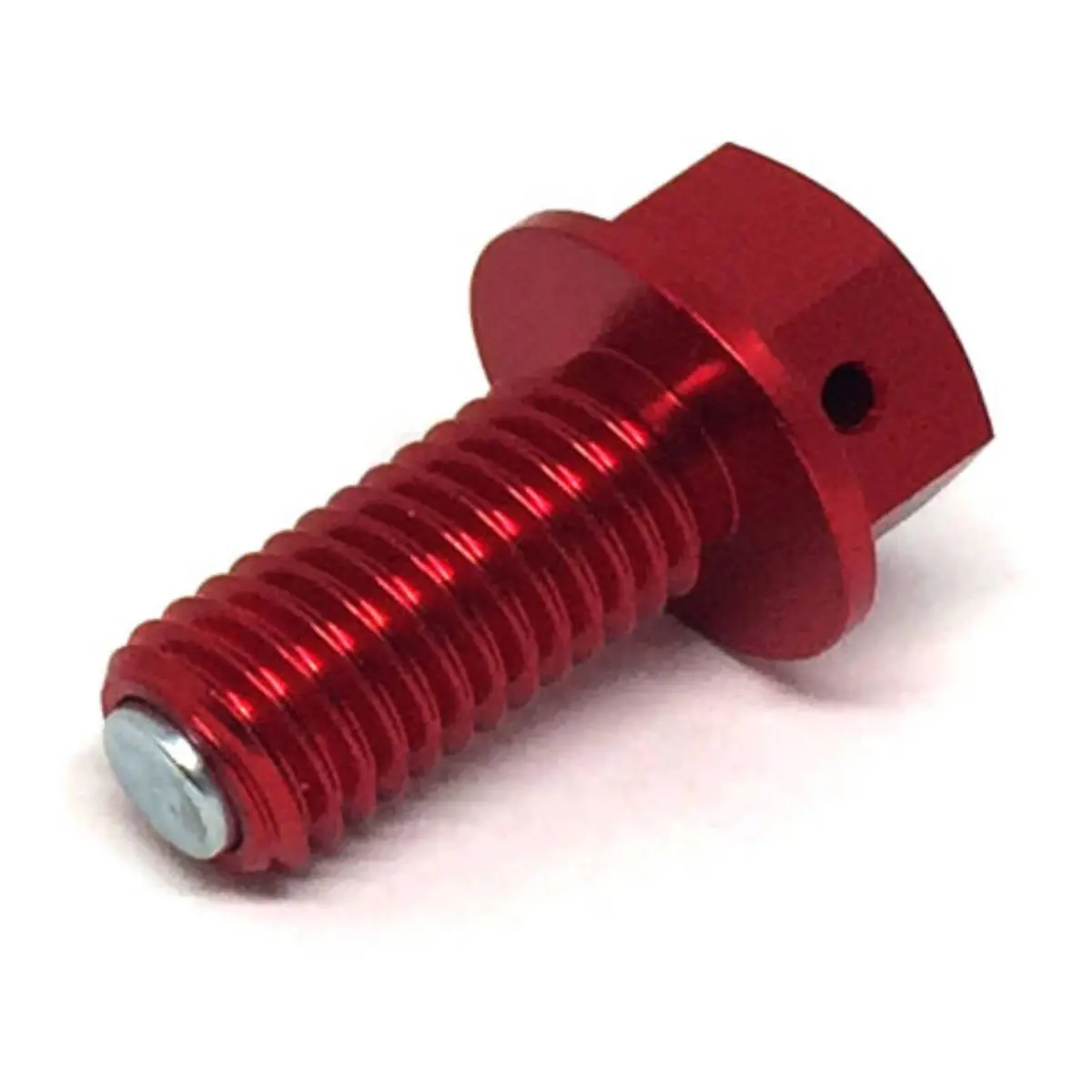 Zeta Magnetic Drain Bolt M10x1.5X22 - Red 1