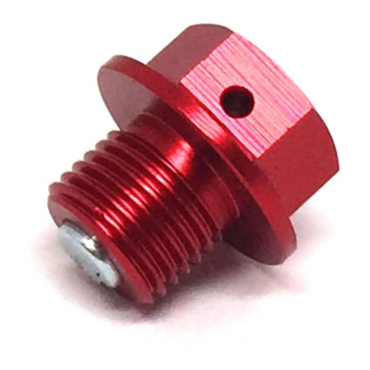 Zeta Magnetic Drain Bolt M12x1.25X10 - Red 1