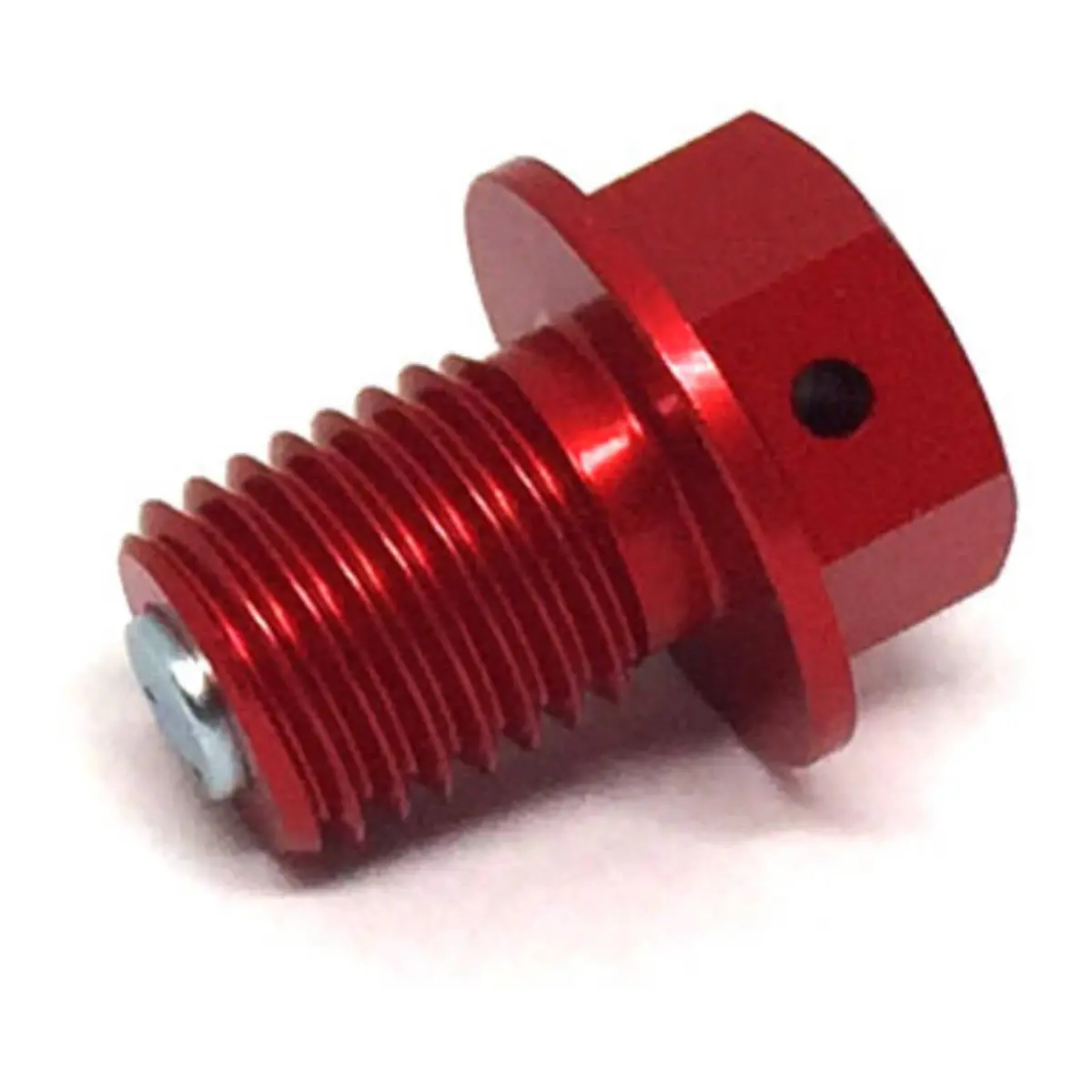 Zeta Magnetic Drain Bolt M12x1.5X15 - Red 1