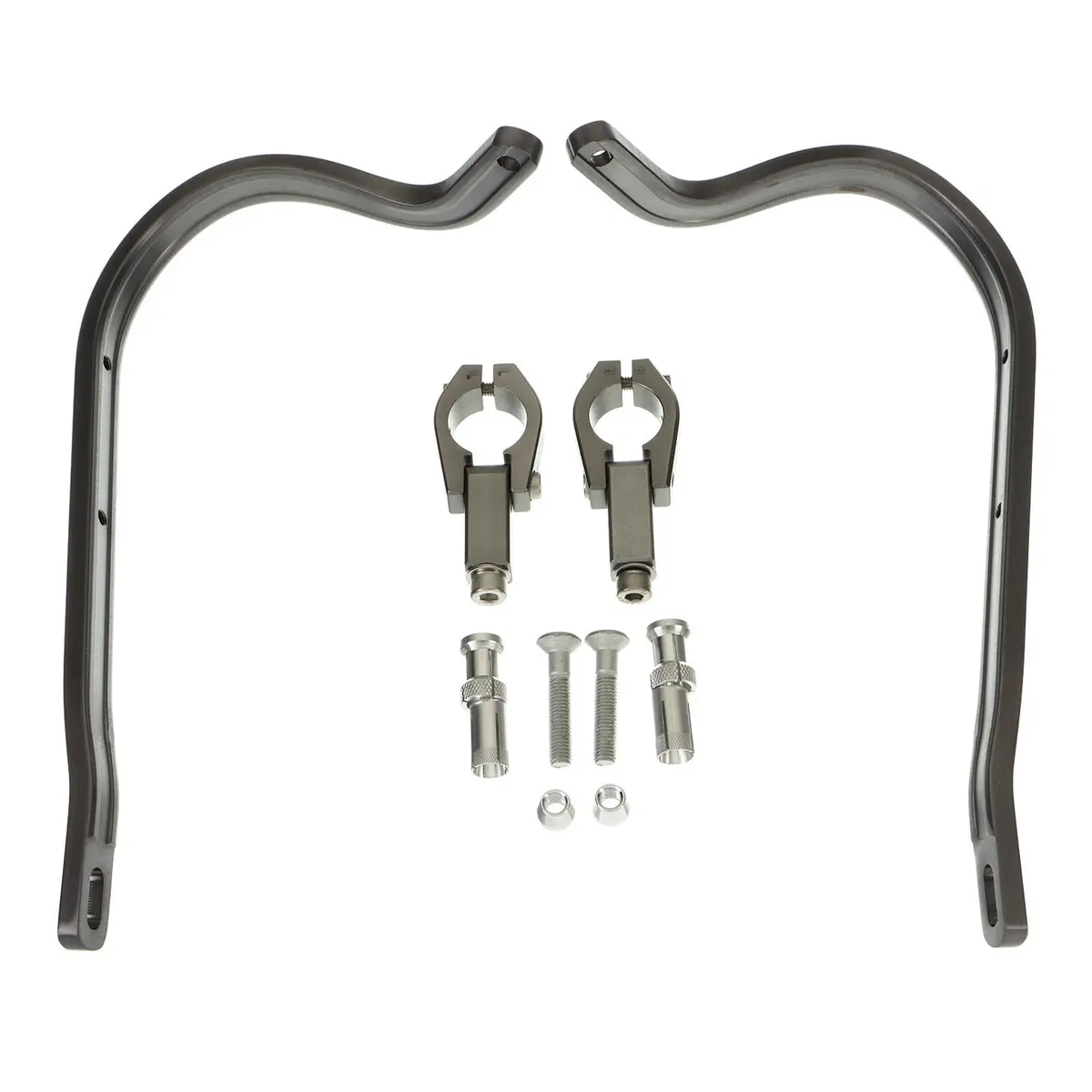 Zeta Armor Bended Hand Guard For 28.6Mm Bar - Titanium Colour 1