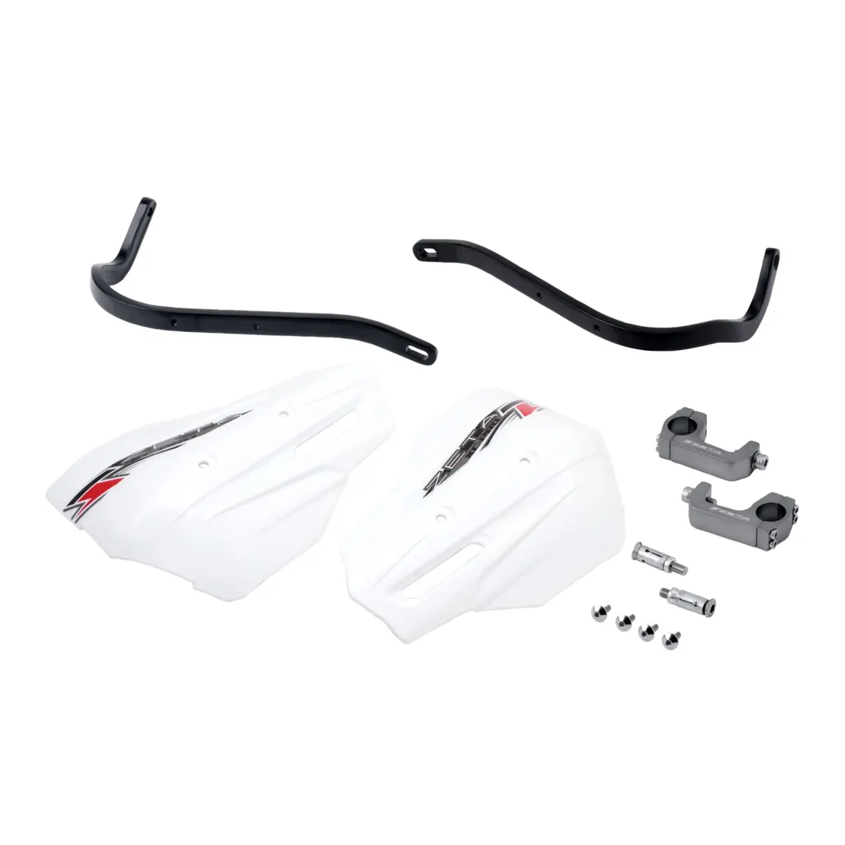 Zeta Armor Handguard Xc Pro Kit For 28.6Mm U-Clamp Bar - Black / White 1