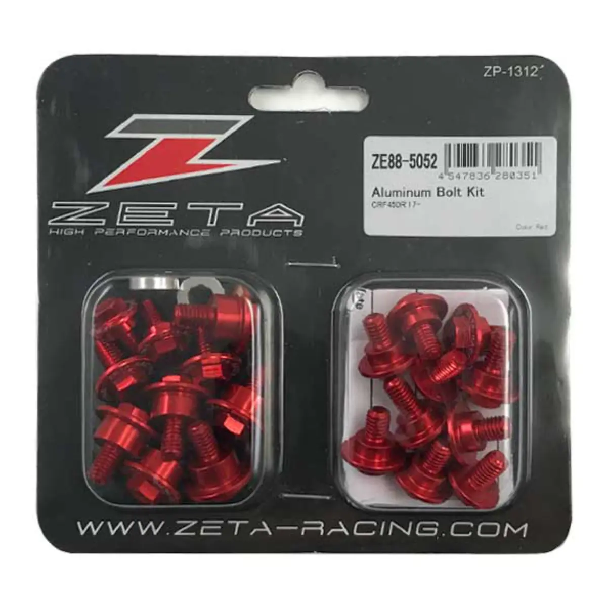 Zeta Aluminum Bolt Set For Plastics Crf250r '18-, Crf450r '17- 1